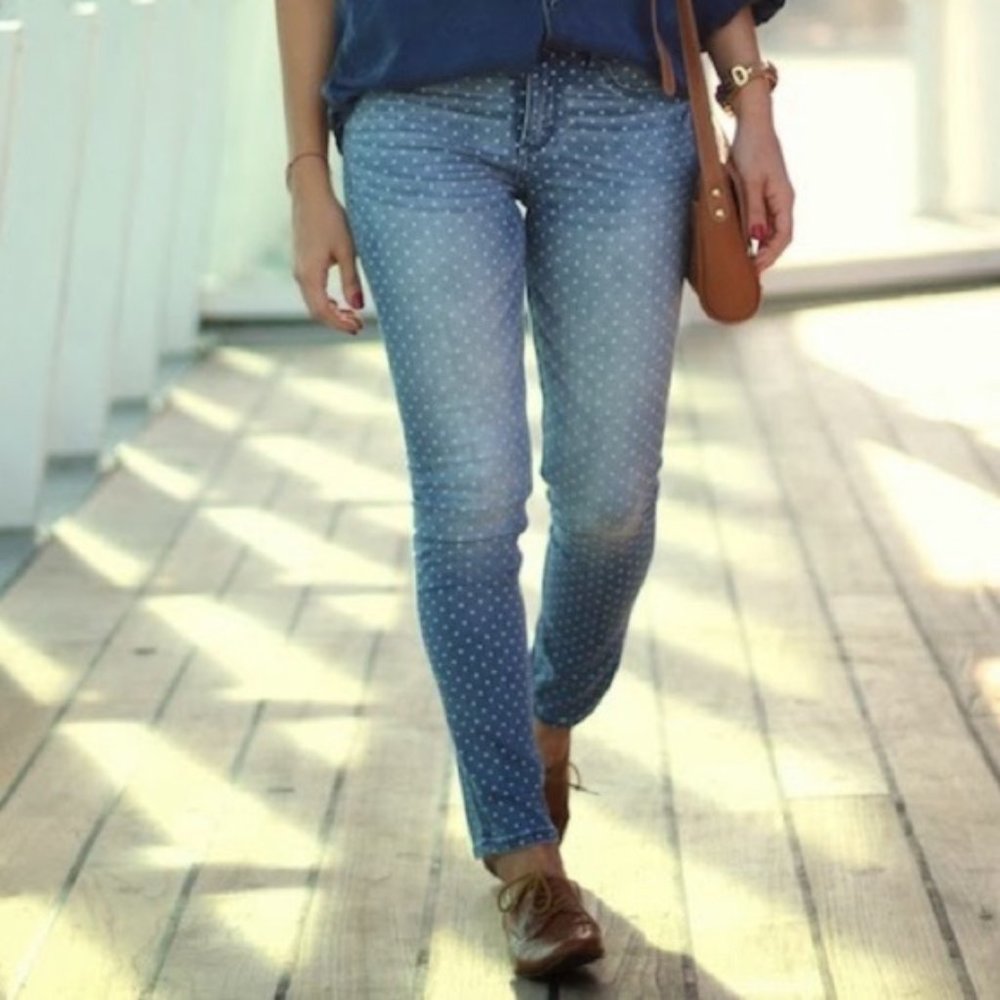 Abercrombie & Fitch Polka Dot Skinny Jeans